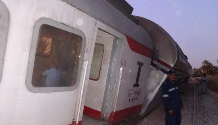 صورة حادث القطار نقلا عن اليوم السابع