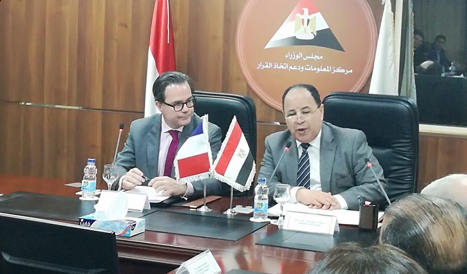 وزير المالية يبحث مع كبري الشركات الفرنسية تنمية استثماراتها في السوق المصرى