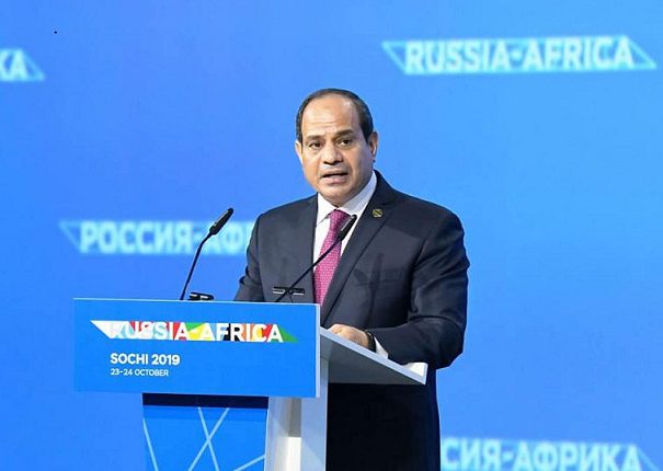 نص كلمة الرئيس السيسي في أعمال المنتدى الاقتصادي الأفريقي الروسي