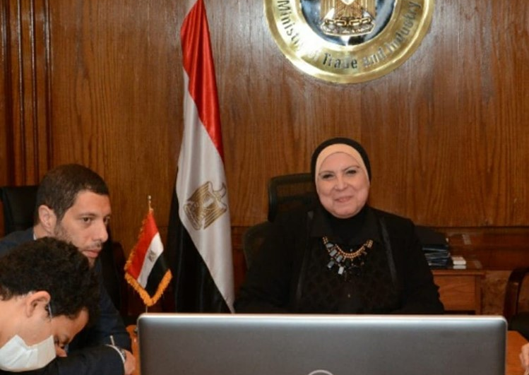 وزيرة الصناعة تستعرض مع ممثلي البنك الدولي تطورات برنامج التنمية بصعيد مصر