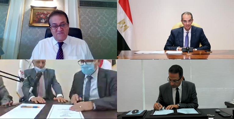 توقيع بروتوكول تعـاون بيـن وزارة الاتصالات ووكالة الفضاء المصرية