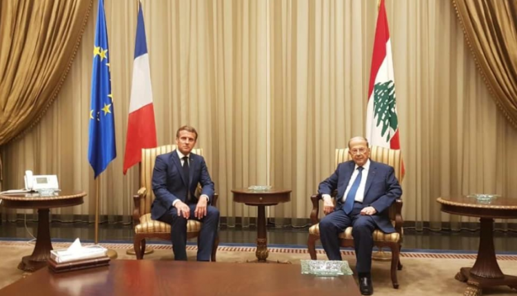 الرئاسة اللبنانية : عون طلب من ماكرون صور الأقمار الصناعية لانفجار بيروت