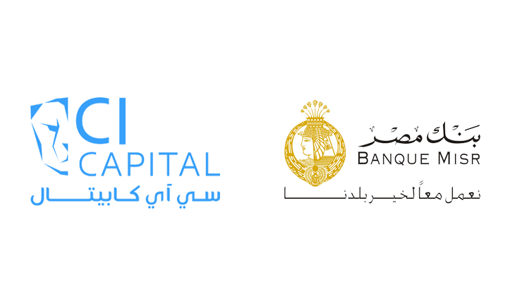 شعار بنك مصر وشركة سي آي كابيتال