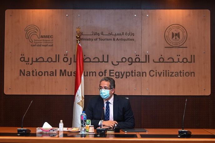 وزير السياحة والآثار يترأس اجتماع مجلس إدارة متحف الحضارة