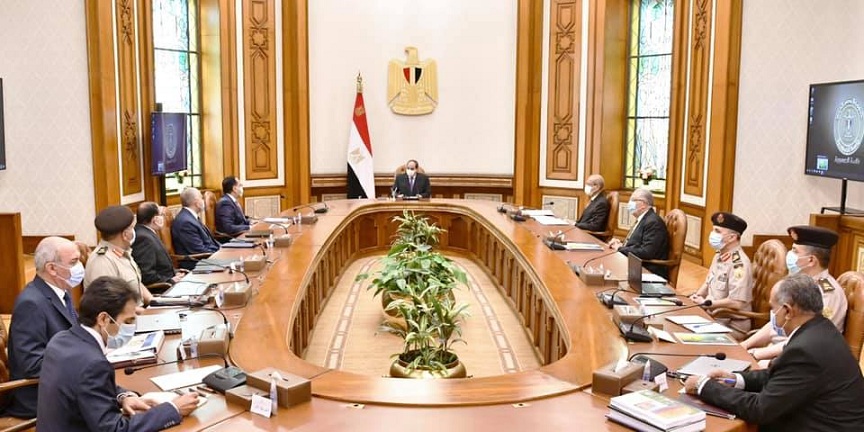 الرئيس السيسي يستعرض الموقف التنفيذي لمشروع استصلاح الأراضي الزراعية بوسط وشمال سيناء