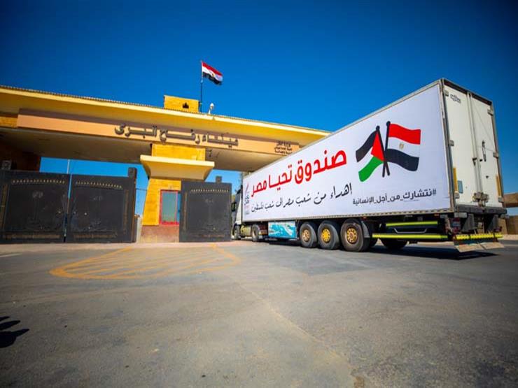 صندوق تحيا مصر يرسل القافلة الثانية لدعم غزة