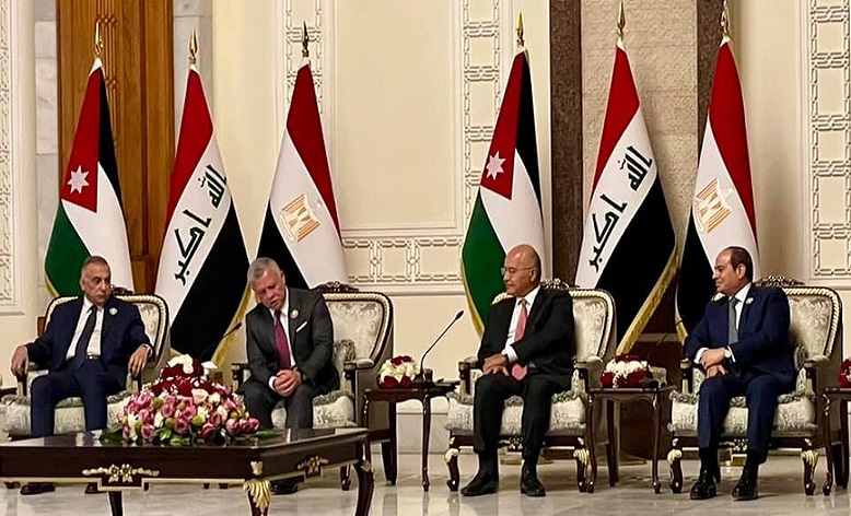 السيسي: نتطلع لتدشين مرحلة جديدة من التعاون الثلاثي المصري العراقي الأردني