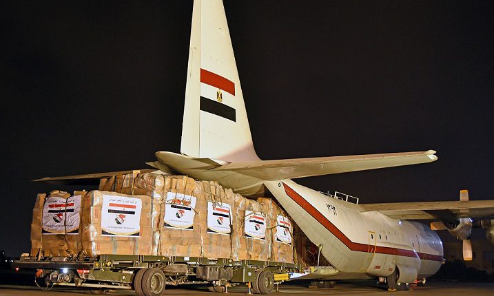 مساعدات إنسانية مصرية إلى السودان
