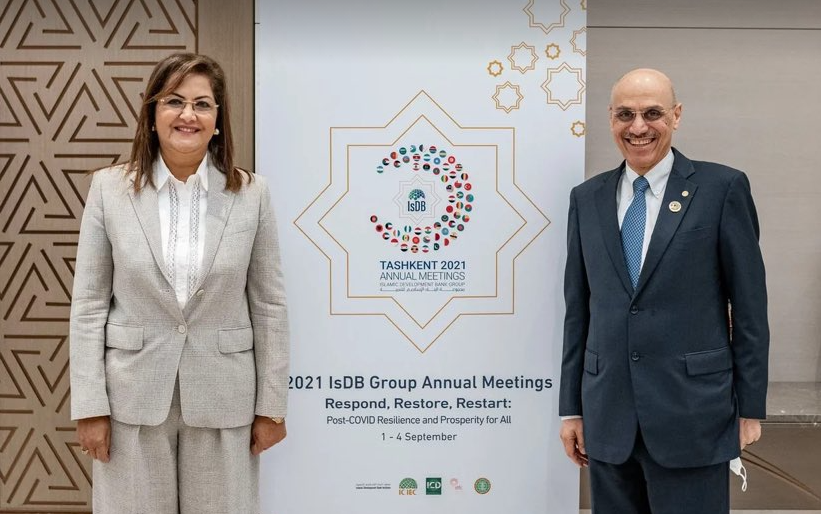 وزيرة التخطيط تناقش مع رئيس مجموعة البنك الإسلامي للتنمية موضوعات التعاون المشترك