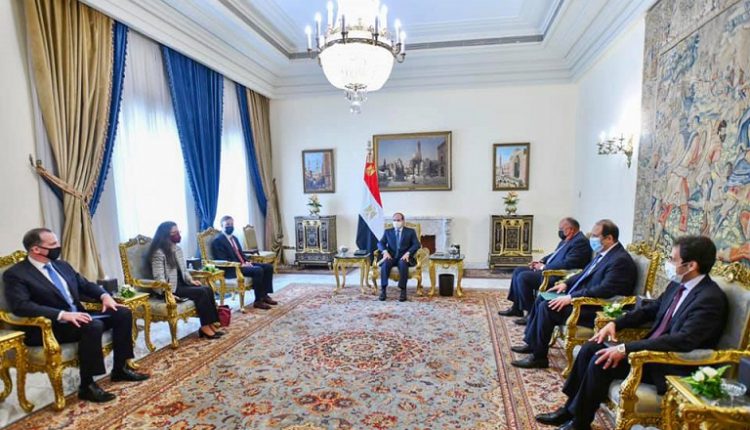 السيسي يؤكد حرص مصر على تعزيز وتدعيم الشراكة الاستراتيجية مع الولايات المتحدة