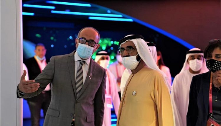 محمد بن راشد يقوم بجولة في الجناح المصري المشارك بإكسبو دبي 2020