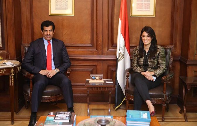 المشاط وسفير قطر لدى القاهرة