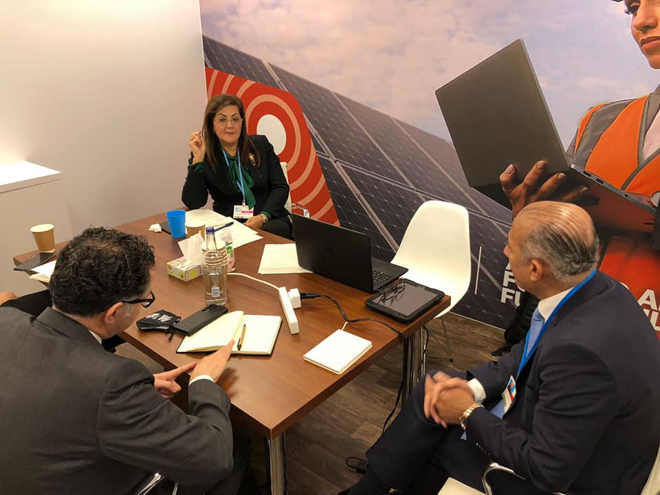 وزيرة التخطيط تلتقي سفير مصر بالبرازيل بمؤتمر الأمم المتحدة لتغير المناخ COP26