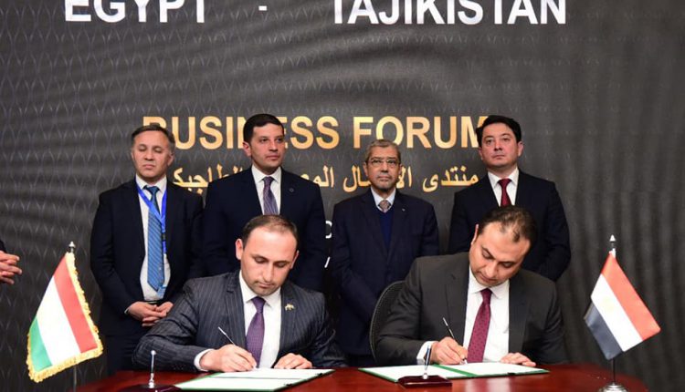 توقيع 11مذكرة تفاهم للتعاون بين الشركات المصرية والطاجيكستانية