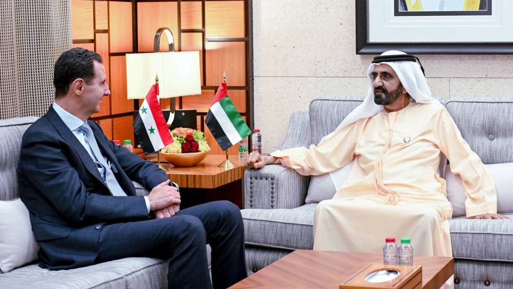 محمد بن راشد يستقبل الرئيس السوري بشار الأسد في دبي