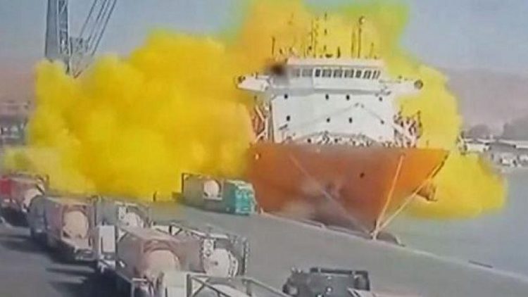 حادث تسرب الغاز في ميناء العقبة