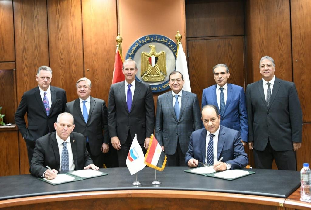 مصر توقع مذكرة تفاهم مع شيفرون العالمية للتعاون فى أنشطة غاز شرق المتوسط