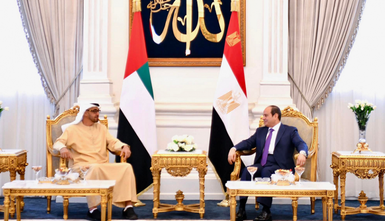 الرئيس السيسي يبحث مع محمد بن زايد سبل تعزيز الشراكة الإستراتيجية بين البلدين