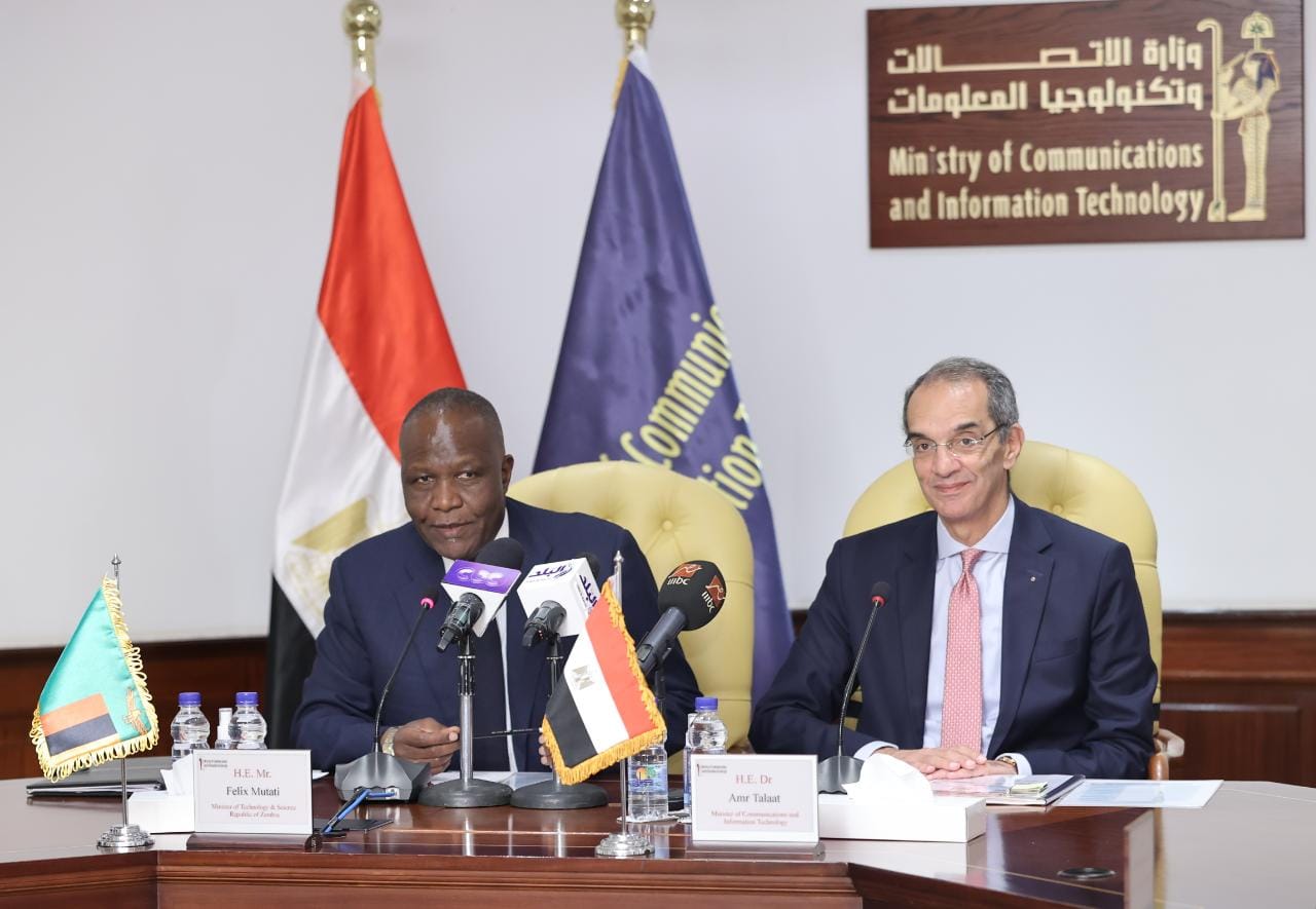 توقيع مذكرة تفاهم بين مصر وزامبيا لتعزيز التعاون في مجالات الاتصالات وتكنولوجيا المعلومات