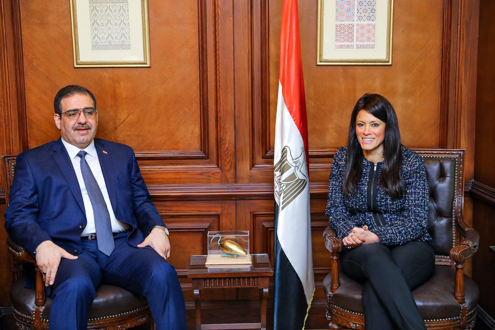 المشاط تبحث مع وزير التجارة العراقي جهود التعاون الثنائي المشترك
