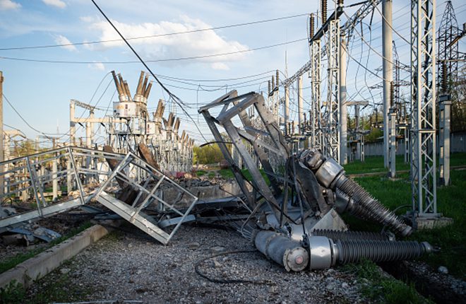 تضرر محطات الكهرباء في أوكرانيا