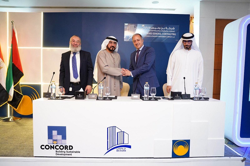 تحالف بين كونكورد وبن ونيس الإماراتية لإنشاء شركة مقاولات تنفذ مشروعات ضخمة