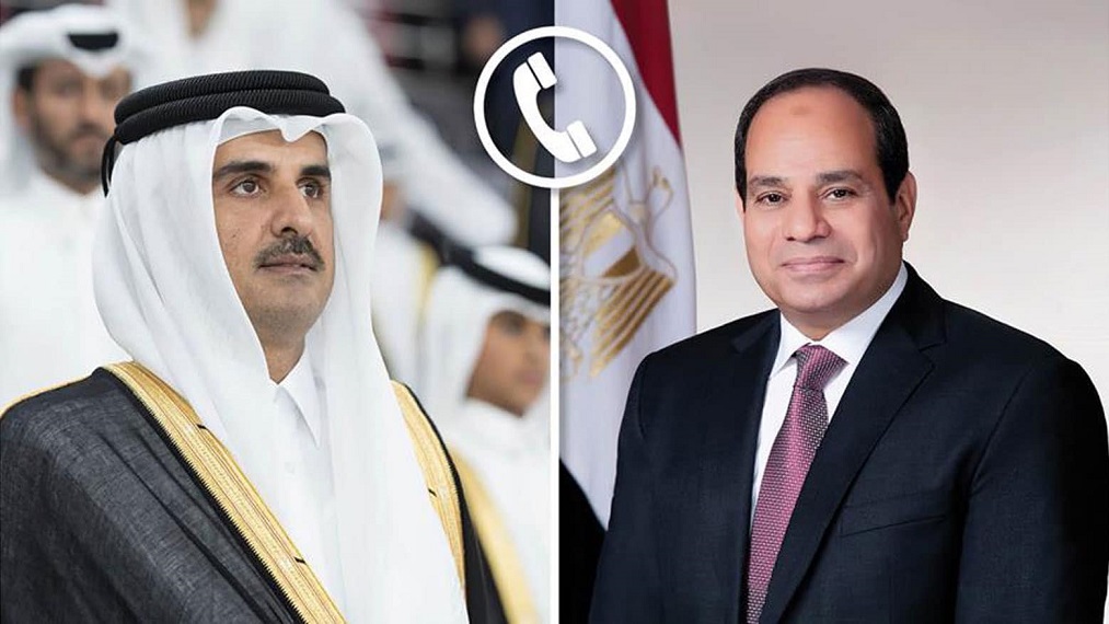 السيسي وأمير قطر يتفقان على إطلاق مبادرة مشتركة لدعم وإغاثة الشعب السوداني