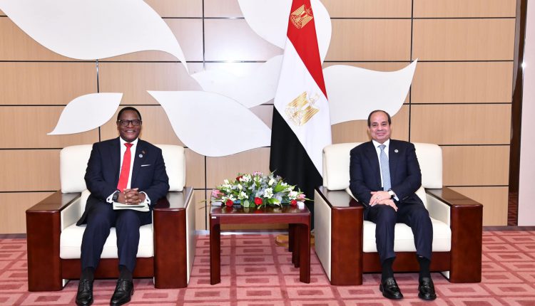 الرئيس السيسي يؤكد حرص مصر على تعزيز التعاون مع مالاوي في مختلف المجالات