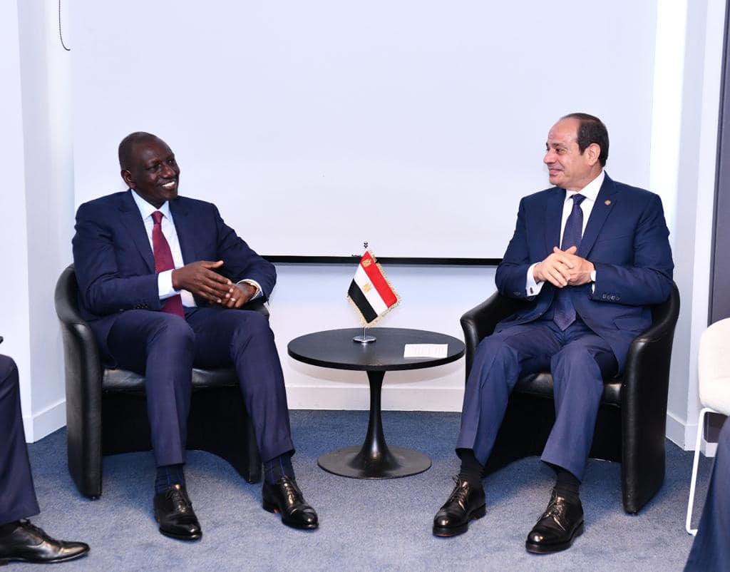 السيسي يؤكد حرص مصر على تعزيز العلاقات وترسيخ التعاون الاستراتيجي مع كينيا