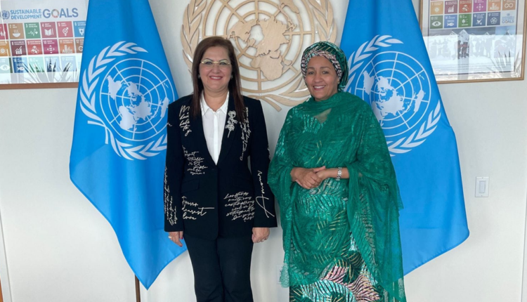 وزيرة التخطيط تبحث سبل التعاون مع نائبة الأمين العام للأمم المتحدة