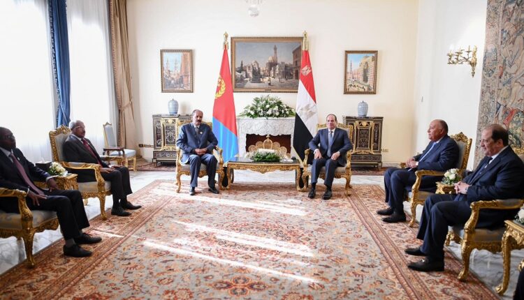 السيسي يؤكد حرص مصر على تعزيز العلاقات وترسيخ التعاون والمشروعات المشتركة مع إريتريا