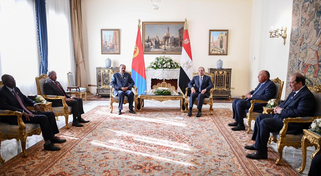السيسي يؤكد حرص مصر على تعزيز العلاقات وترسيخ التعاون والمشروعات المشتركة مع إريتريا