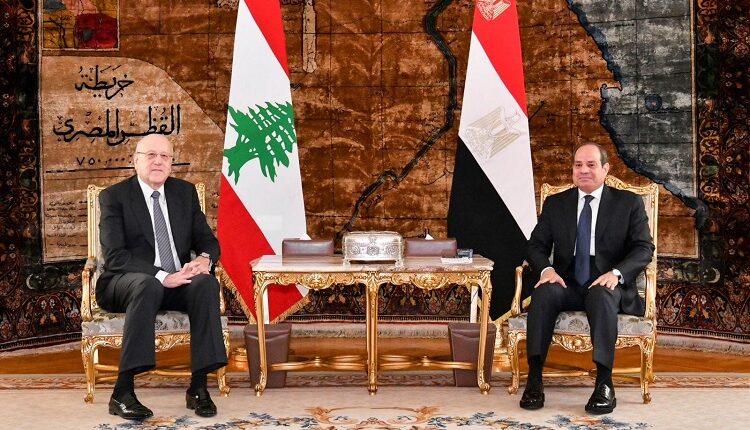 السيسي ورئيس وزراء لبنان