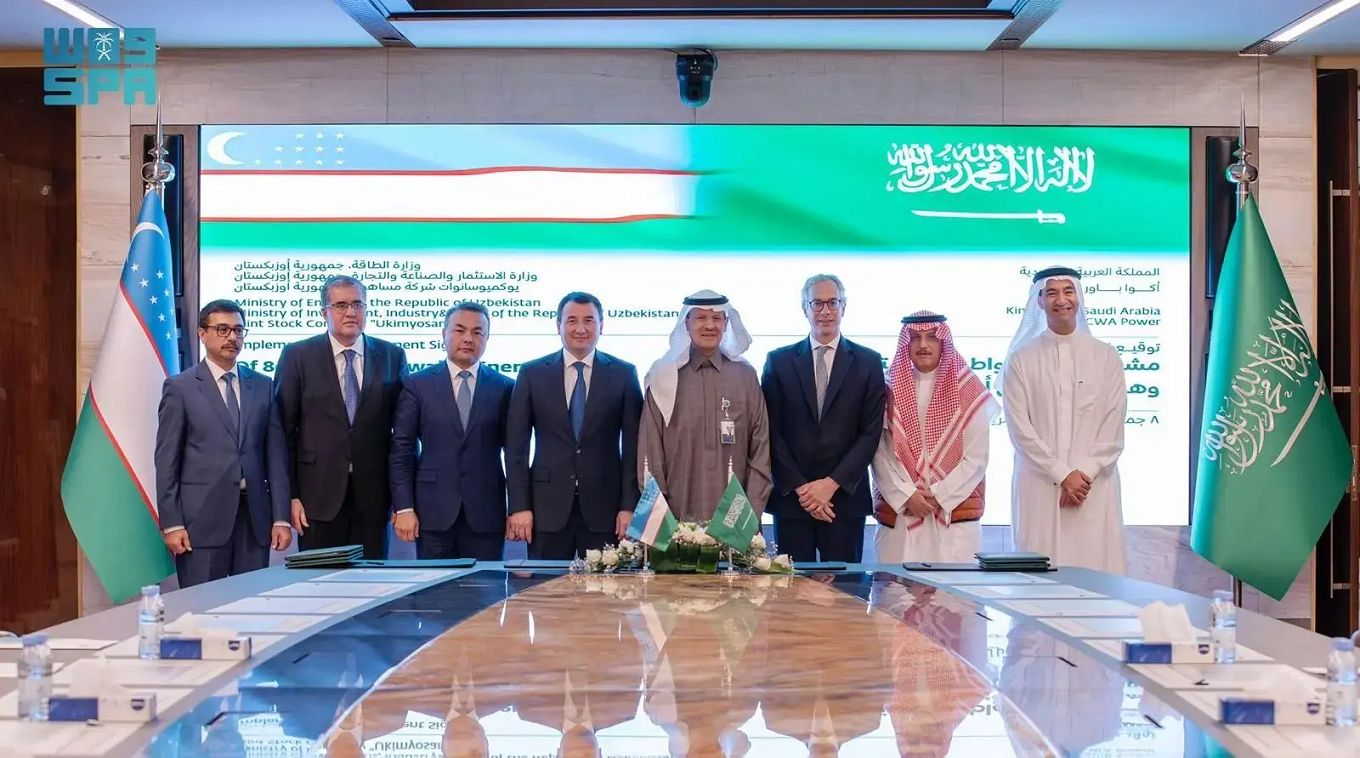 السعودية توقع اتفاقية مع أوزبكستان لتنفيذ مشروع 800 ميجاوات طاقة متجددة