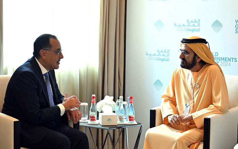 رئيس الوزراء يبحث مع حاكم دبي سبل تعزيز التعاون التجاري والاستثماري بين البلدين