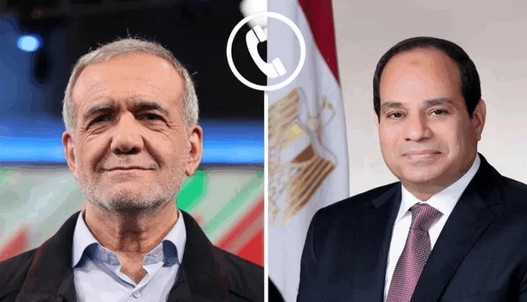 الرئيس السيسي ونظيره الإيراني