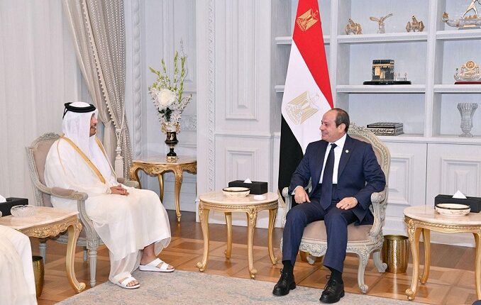 مصر وقطر تؤكدان أن إقامة الدولة الفلسطينية السبيل لتحقيق الاستقرار في الشرق الأوسط
