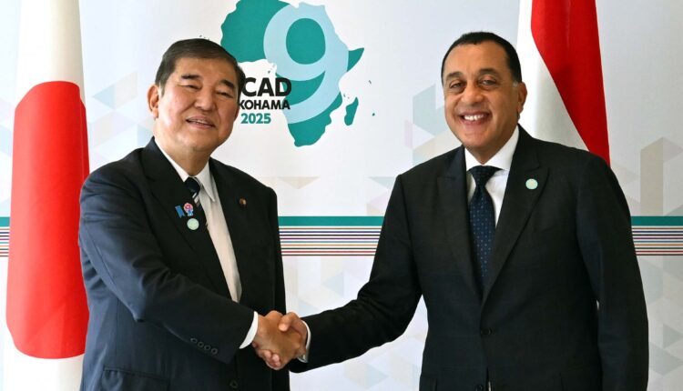 الدكتور مصطفى مدبولي مع رئيس الوزراء الياباني