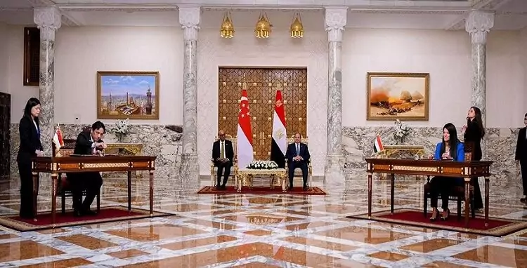 مذكرة تفاهم لتعزيز التعاون الاقتصادي بين مصر وسنغافورة