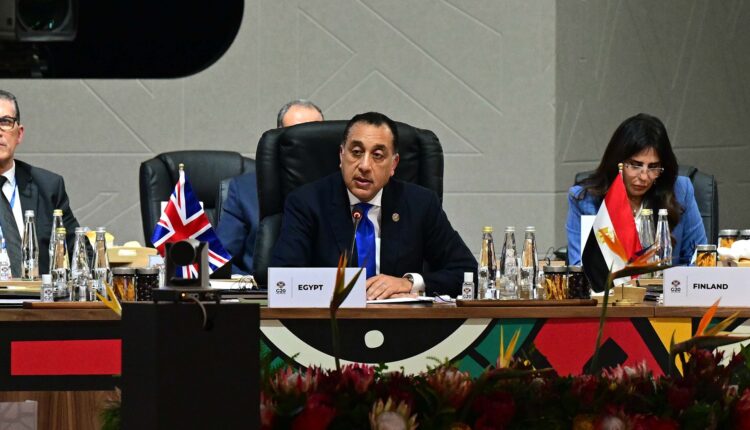 الدكتور مصطفى مدبولي رئيس مجلس الوزراء خلال قمة العشرين