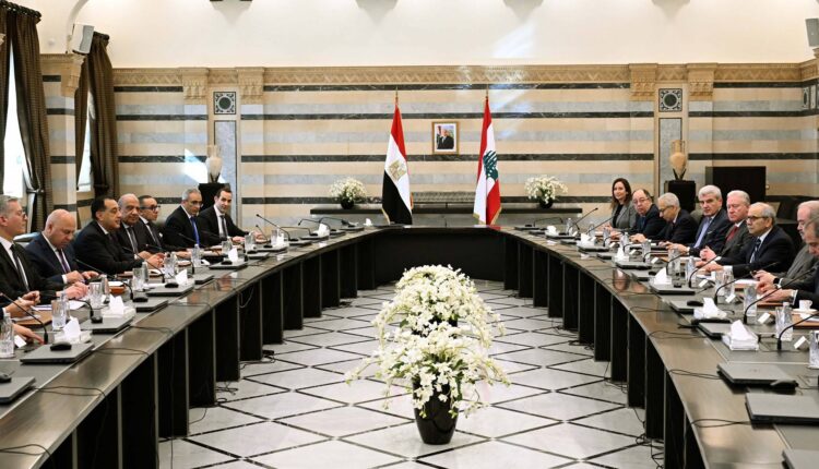 رئيس الوزراء: نتطلع لتعزيز جهود الربط اللوجيستي بين مصر ولبنان