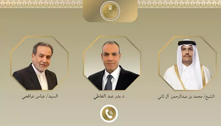 وزير الخارجية يبحث مع نظيريه القطري والإيراني مسار المفاوضات الأمريكية–الإيرانية