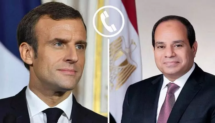 الرئيس السيسي ونظيره الفرنسي يتوافقان على استمرار التشاور لتحقيق الأمن والاستقرار الإقليميين