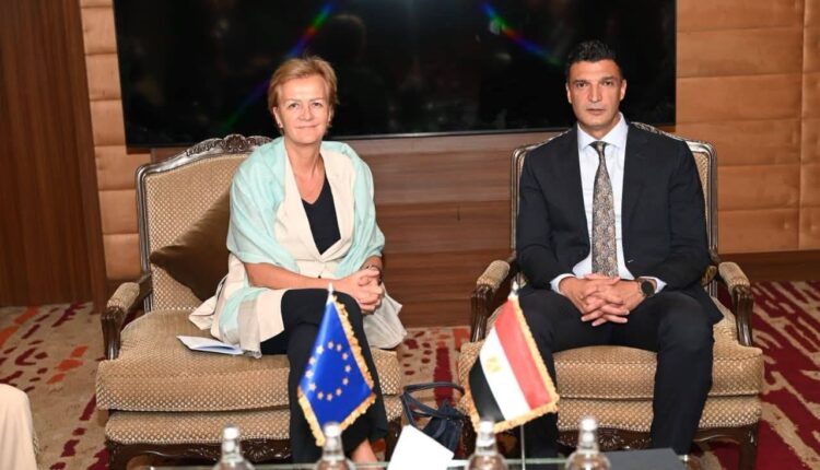 وزير الصناعة يبحث مع رئيسة بعثة الاتحاد الأوروبي لدى مصر تعزيز التعاون المشترك